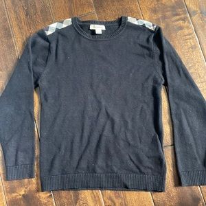 Burberry boys black knit top